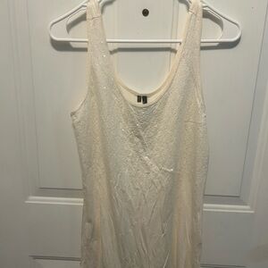 Maurices Ivory Sequin Sleeveless Top